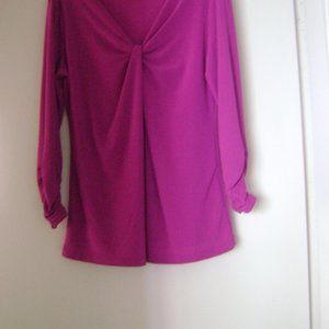 pink long sleeve blouse